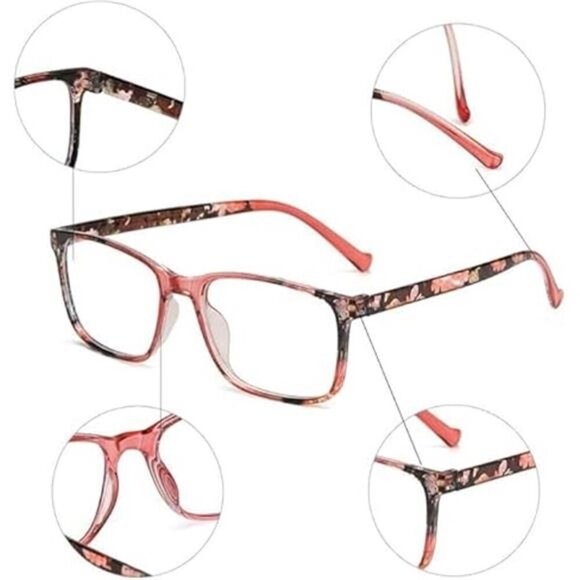 4-Pack 2.0X Stylish Reading Glasses Fashion Frames with Colorful Anti UV/Glare - Picture 6 of 7